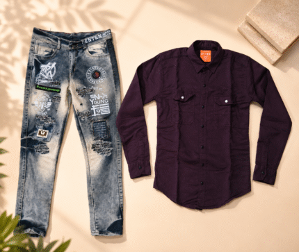 offer shirt-jeans combo for men