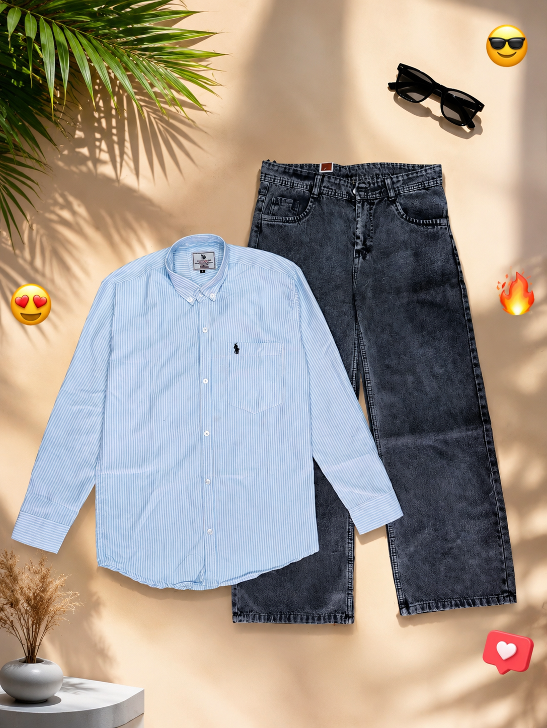 2026/06/1000143702.png lining shirt-baggy jeans combo for men's - Image 1