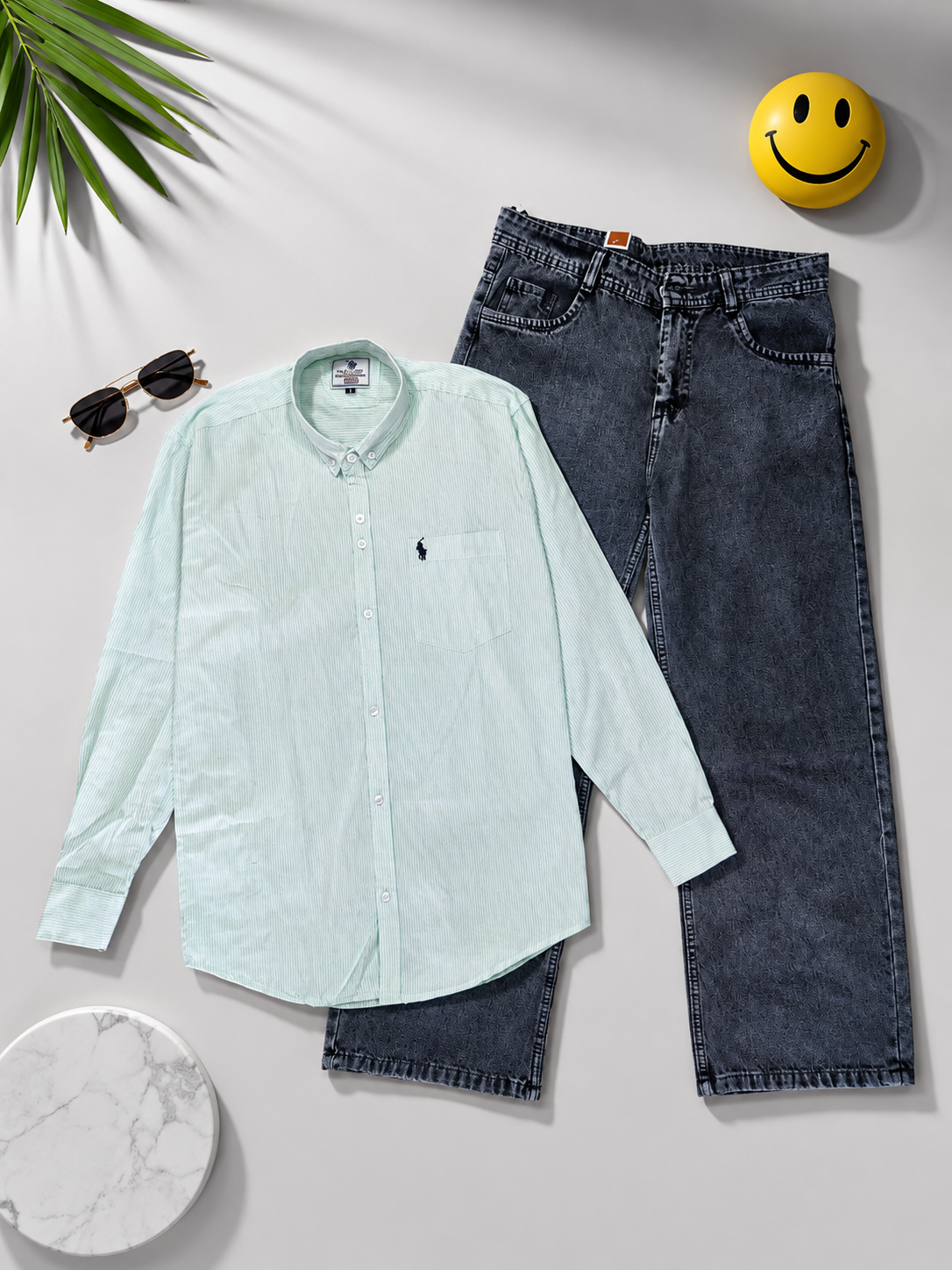 2026/06/1000143713-1.png lining shirt-baggy jeans combo for men's - Image 1