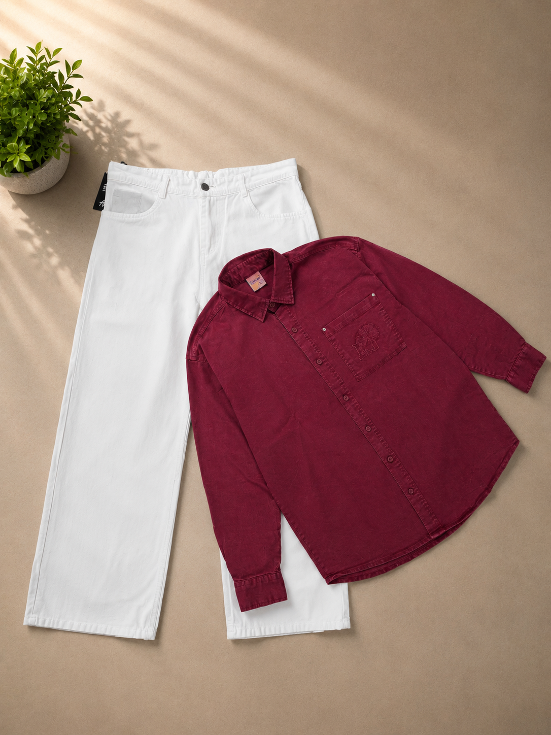 2026/07/1000162880-1.png Baggy jeans-shirt combo - Image 1