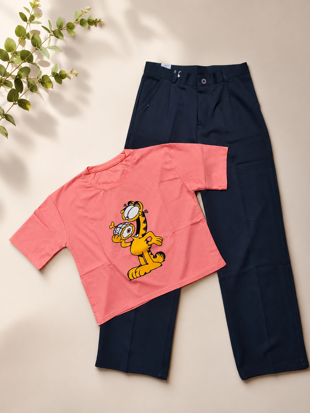 2026/07/1000163755.png Girls combo t-shirt - formal jeans baggy - Image 1