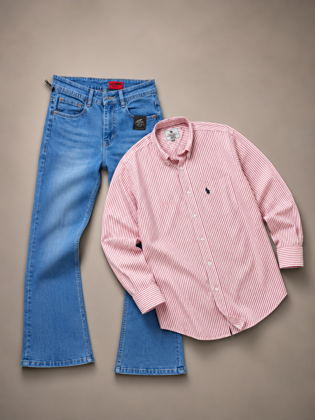 2026/07/1000164004.png lining shirt- bootcut jeans for men - Image 1