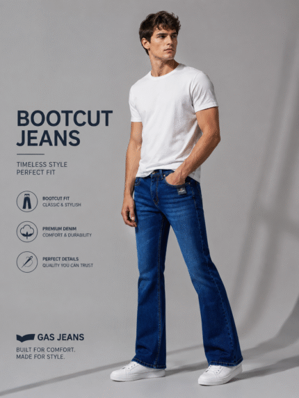 Bootcut jeans for men's