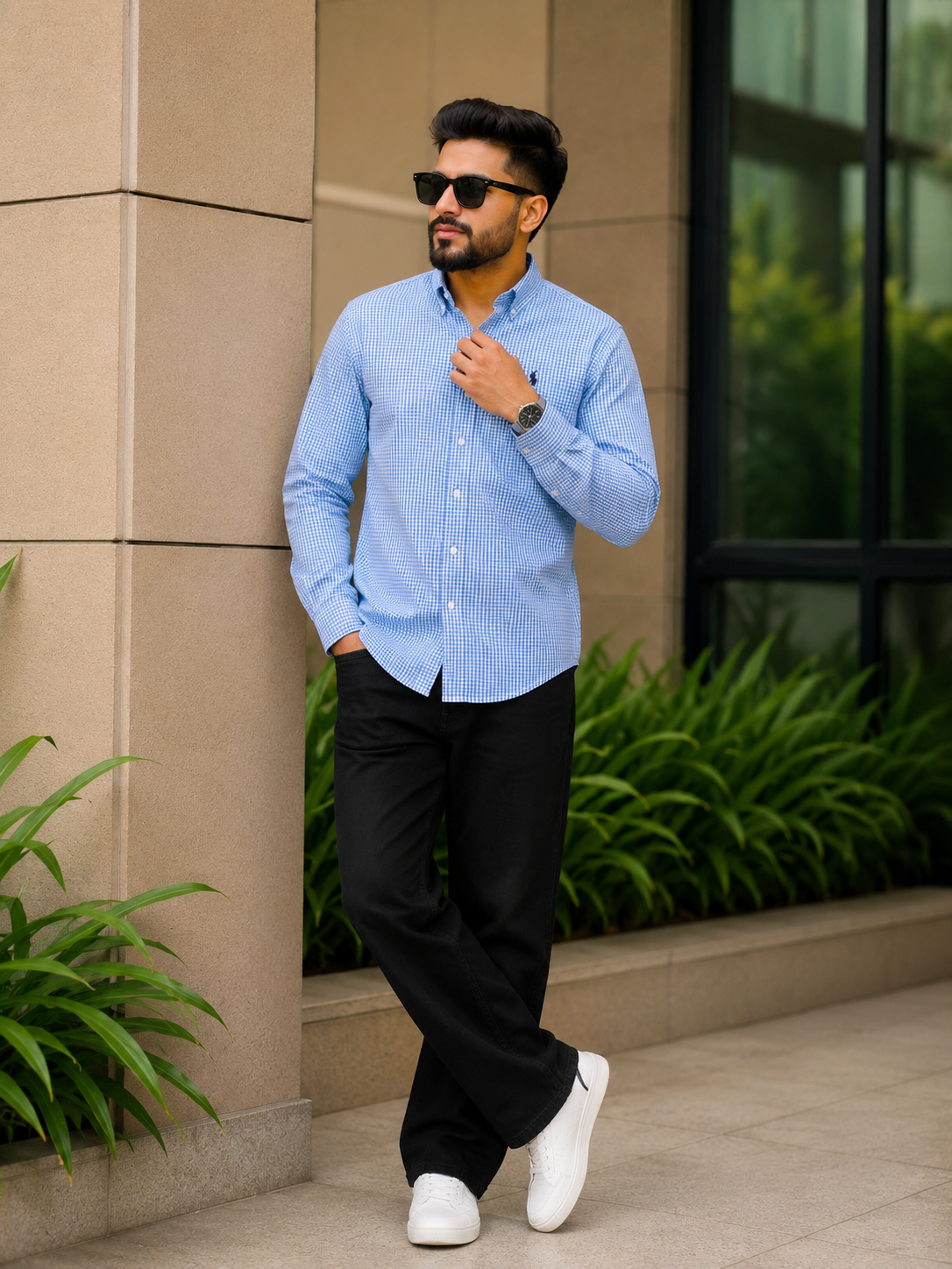 2026/07/1000165871.png Baggy jeans-shirt combo for men's - Image 1
