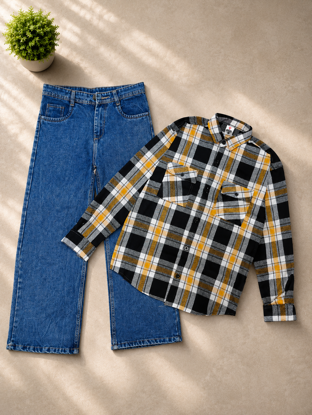 2026/07/1000209650.png Baggy jeans-shirt combo - Image 1