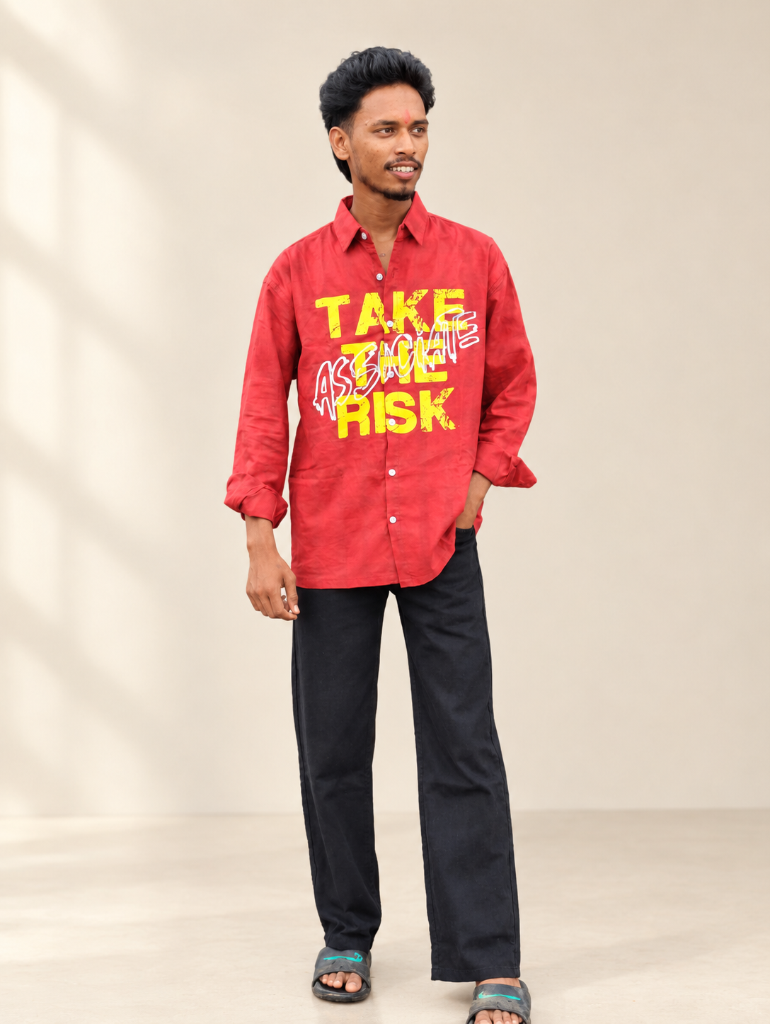 2026/09/1000002077-2.png Men’s Red Printed Shirt - Baggy jeans - Image 1